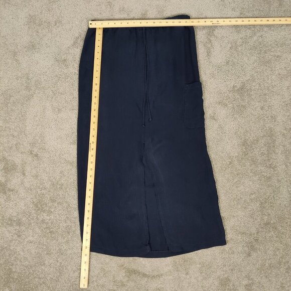 Carrina Belle Women's Cargo Skirt Sz 14 Navy Rayon Blend Casual Summer Outerwear - Picture 6 of 9